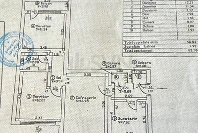 Apartament cu 3 camere decomandat, mobilat în Bucur Obor - 13