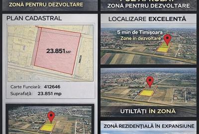 Teren de 23851 mp, în Giroc