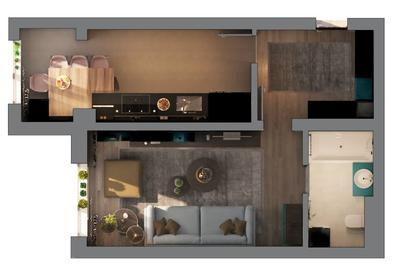 Studio lux tip A22, Direct dezvoltator, comision 0%, Ivory Residence Pipera - 2
