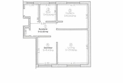 Apartament cu 3 camere decomandat, mobilat în Giarmata-Vii - 2
