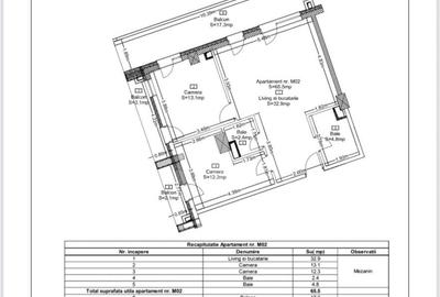 Apartament cu 3 camere, 65,5 mp, Ansamblu Rezidential, Zorilor
