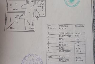 Apartament 2 camere Piata Noua pe Gavrilov Corneliu. - 1