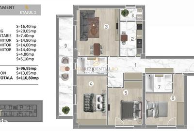 Apartament cu 4 camere în Metalurgiei - 17