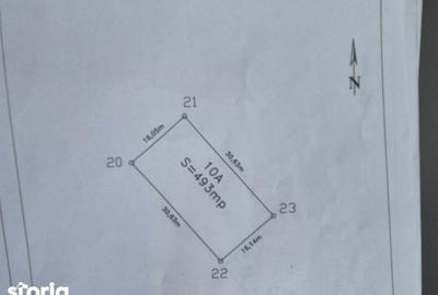 Teren de 493 mp, în Central