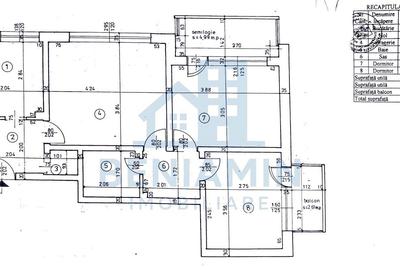 Apartament cu 3 camere semidecomandat în George Enescu
