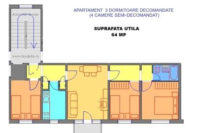 Apartament cu 4 camere semidecomandat în Mircea cel Bătrân - 1