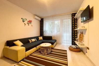 Tomis II, apartament cochet cu 2 camere, mobilat si utilat, etaj 1 - 4