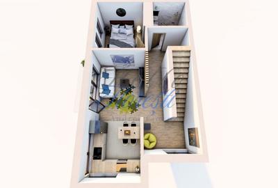 Apartament 4 Camere, Pe 2 Nivele, Semifinisat, 80 mp, Zona Ira
