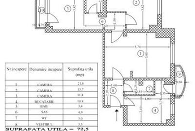 Vanzare Apartament 3 camere Mall Vitan Etaj 2 din 4 - 8