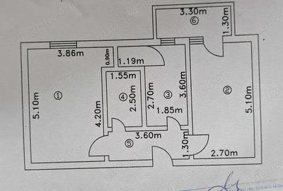 Apartament 2 camere decomandat, etaj 2, bloc din caramida + boxa la subsol - 1