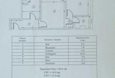 Apartament cu 2 camere semidecomandat în Sud - 1