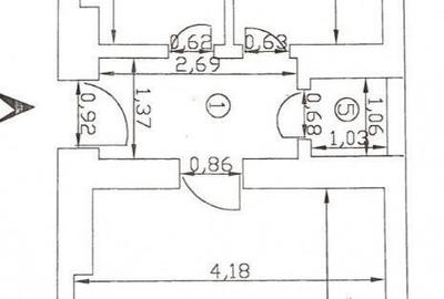 Central 13 Septembrie Tudor Vladimirescu, garsoniera cf. 1, dec. - 6