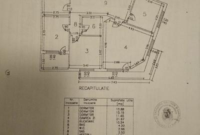 Apartament cu 4 camere semidecomandat, mobilat în P-ța Universității - 5