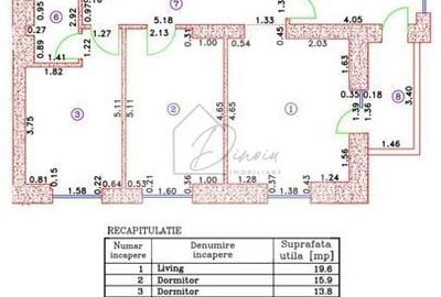 Apartament cu 3 camere decomandat, mobilat în Central - 2