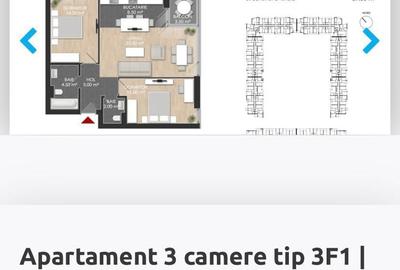Apartament cu 3 camere decomandat în Chitila - 1
