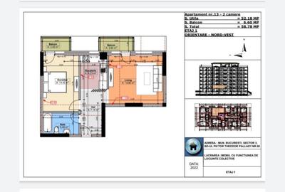 Apartament cu 2 camere decomandat în Cățelu - 2