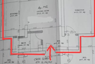 Vand apartament de 2 camere situat la mansarda pe un singur nivel,Scoala de Inot - 9