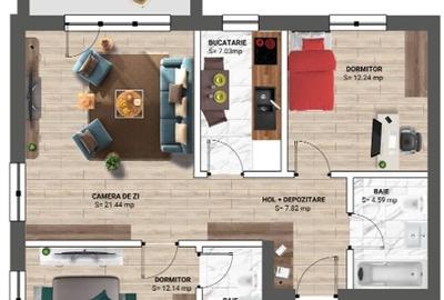 3 camere, bloc nou, finalizat, Baneasa - ultimele apartamente la pret promo - 14