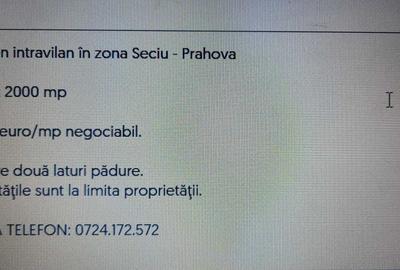 Teren de 2000 mp, în Seciu - 2