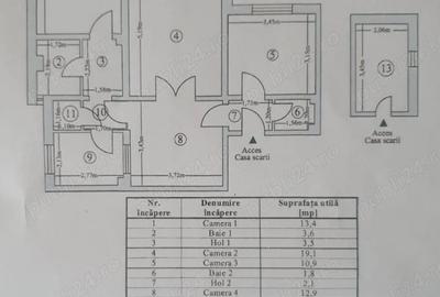Apartament cu 4 camere decomandat în Nord - 3