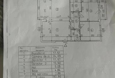 Apartament de vanzare 3camere 90 m2 - 1