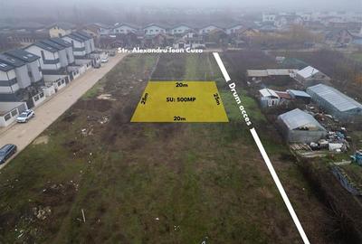 TUNARI,STR ALEXANDRU IOAN CUZA,LIDL,TEREN  500 MP,ASFALT,GAZ,CURENT,CANALIZARE - 2