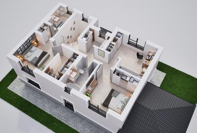 Locuință single 136 mp – compartimentare eficientă și design practic - 9