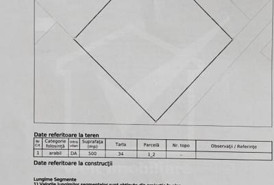 Teren Construcții intravilan de 500 mp, în Chinteni - 1