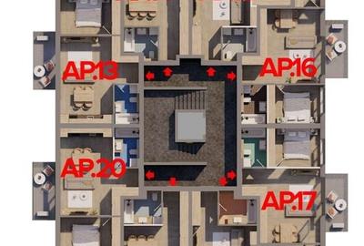 Apartament nou in ARED RED 9 Investitia inteligenta! Fara comisioane! - 12