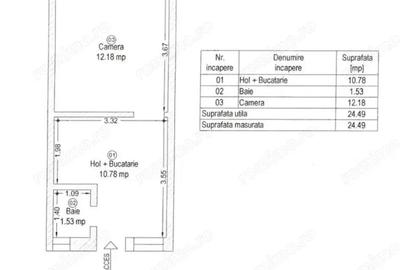 Garsonieră semidecomandată, mobilată în Central