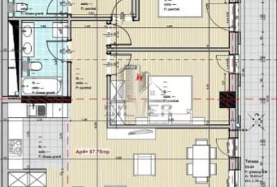 Apartament cu 3 camere/CF/88 mp/zona strazii Frunzisului! - 2