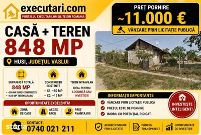 Casă cu 2 camere cu Teren 848 Mp în Central - 3