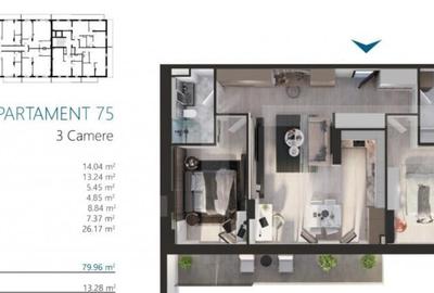 Apartament cu 3 camere decomandat în Iris - 1