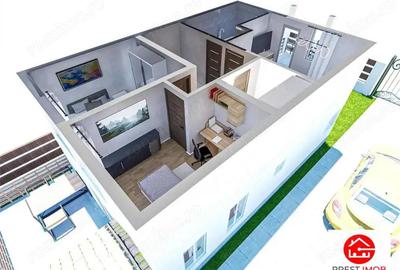 Casa independenta de vanzare 4 camere, 2 niveluri si 500 mp teren,Sincraiul de Mures, strada Vale - 7