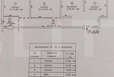 Apartament 3 camere, 60 mp, zona Aradului - 14