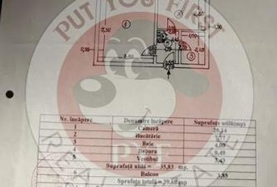 Apartament cu 2 camere decomandat, mobilat în Rahova