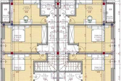 Duplex cu 4 camere cu Canalizare în Moșnița Nouă - 9