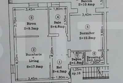 Apartament smart 3 camere, stil modern/industrial, situat in Giroc - 14