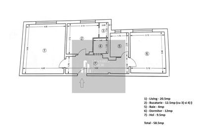 Apartament cu 2 camere decomandat în Eroii Revoluției - 3