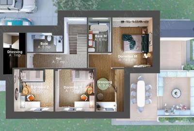 Casa stil mediteranean Saftica, teren 700mp, facilitati premium (cititi in descriere) - 2