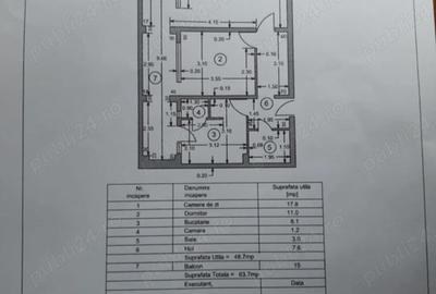 Apartament cu 2 camere semidecomandat în Central