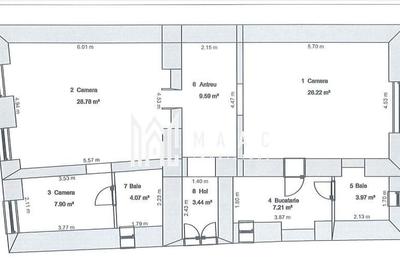 Casă individuală cu 5 camere cu Canalizare în Ultracentral - 18