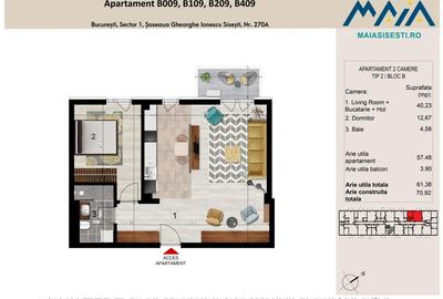 2 CAMERE | FINISAJE PREMIUM | SISESTI | SECTOR 1 BUCURESTI | METROU - 2