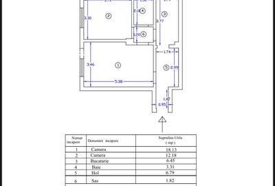 Apartament de 2 camere decomandat, etajul 1/8, zona Copou Apartament de 2 camere decomandat, etajul 1/8, zona Copou - 8