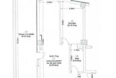 Apartament cu 2 camere în Dâmbul Rotund - 1