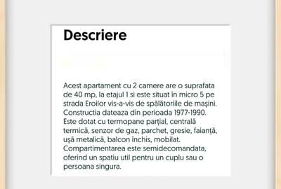 Apartament cu 2 camere semidecomandat în Central - 3