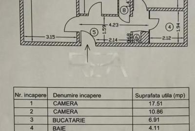 Apartament cu 2 camere decomandat, mobilat în Moșilor - 1