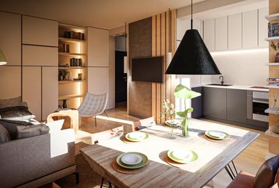 Apartament de vânzare | 1,5 camere + balcon, compartimentare practică | - 3