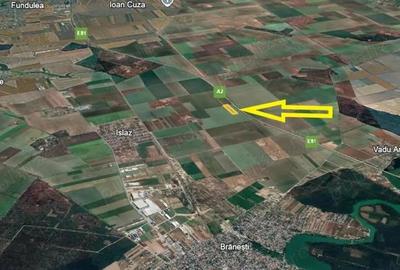 Teren 7000 mp Branesti 432 m paralel cu A2, pretabil pentru panouri publicitare antene telefonie - 1