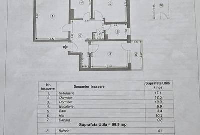 Apartament cu 3 camere decomandat în Tomis Nord - 2